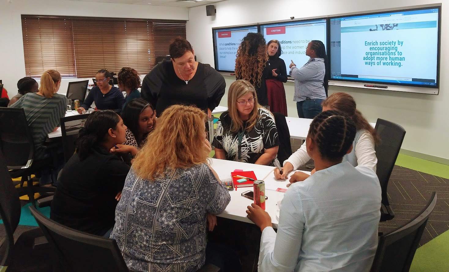 Gender diversity session with female employees, South Africa