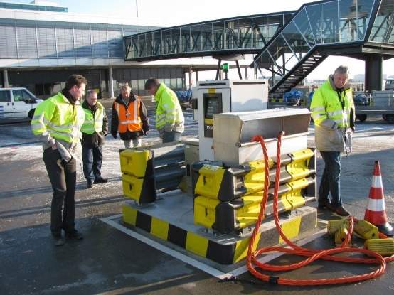 Electric powering unit, Schiphol Airport Amsterdam, the Netherlands