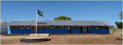 BrITE Foundation sponsored construction of toilet facilities in a new school building at Kasiya primary school in Zambia 