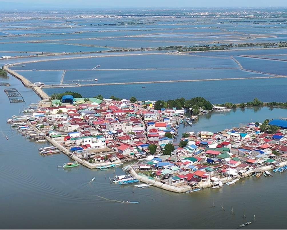 Photo of the project that won our internal Enhancing Society Together Award, in North Manila Bay in the Philippines